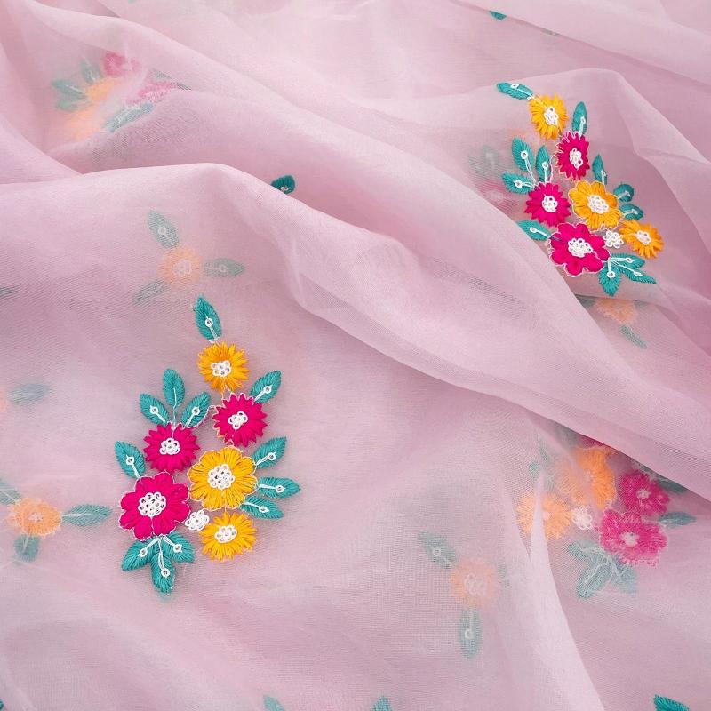 pr ds 720 organza sequence work party wear shop glamorous styles sarees 