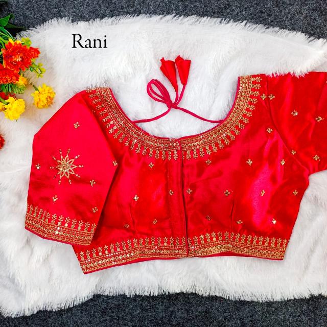 pr f star fully stitch milan silk shop trendy design blouse exports 