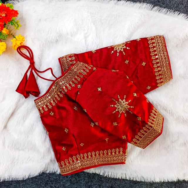 pr f star fully stitch milan silk shop trendy design blouse exports 