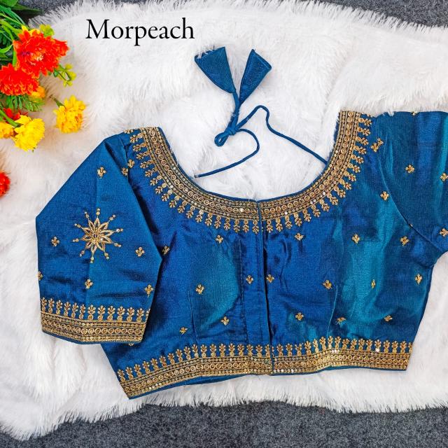 pr f star fully stitch milan silk shop trendy design blouse exports 