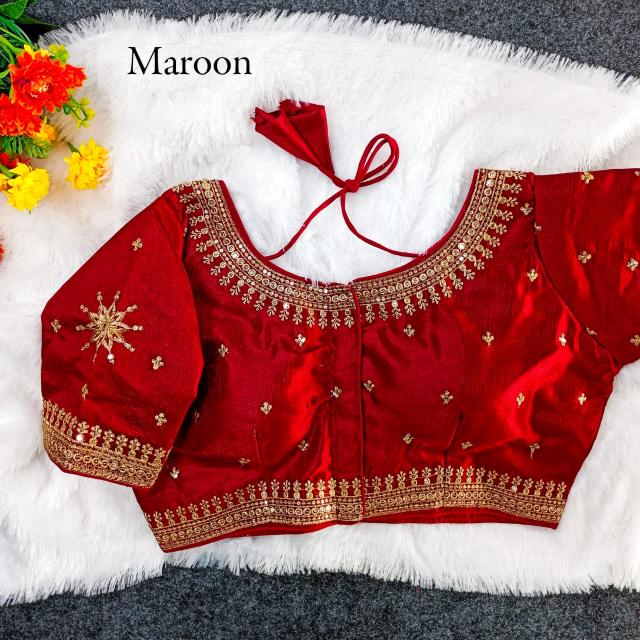 pr f star fully stitch milan silk shop trendy design blouse exports 