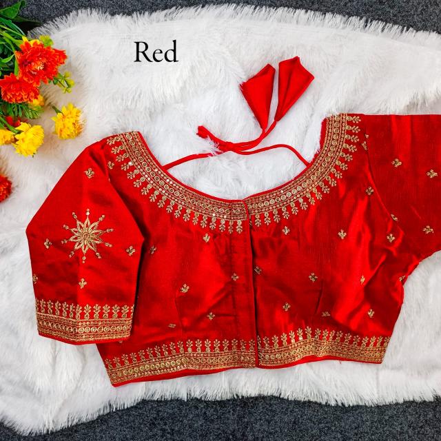 pr f star fully stitch milan silk shop trendy design blouse exports 