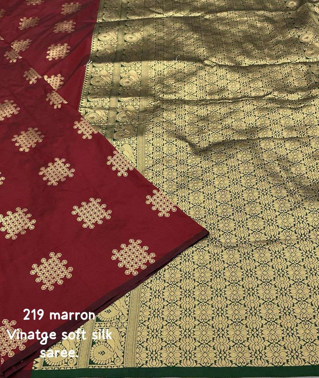 pr kc 219 zari woven vintage soft silk trendy saree collection