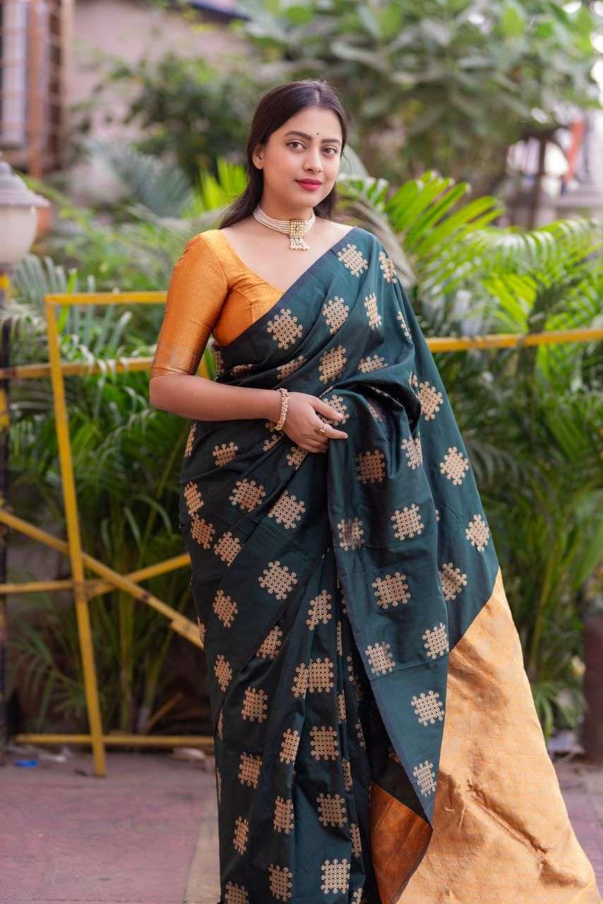 pr kc 219 zari woven vintage soft silk trendy saree collection