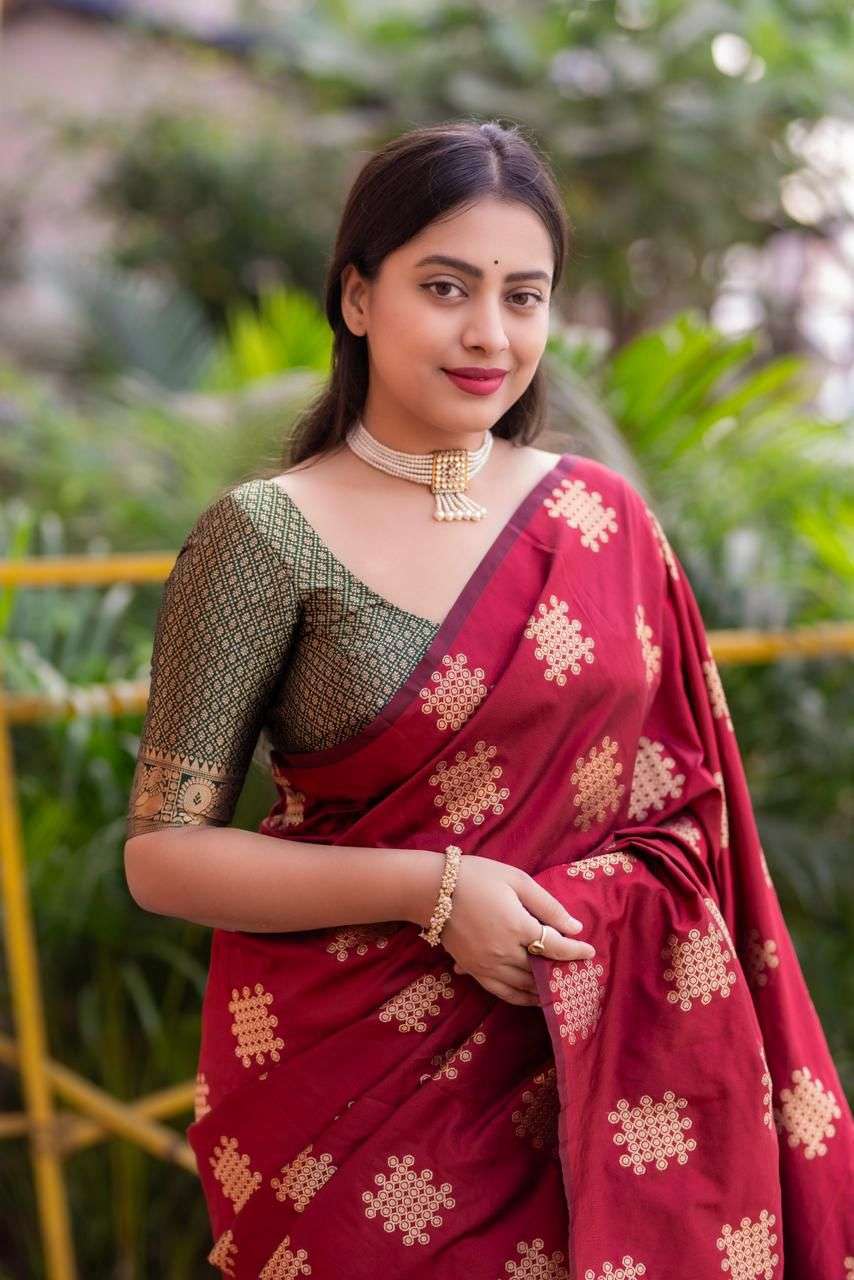 pr kc 219 zari woven vintage soft silk trendy saree collection