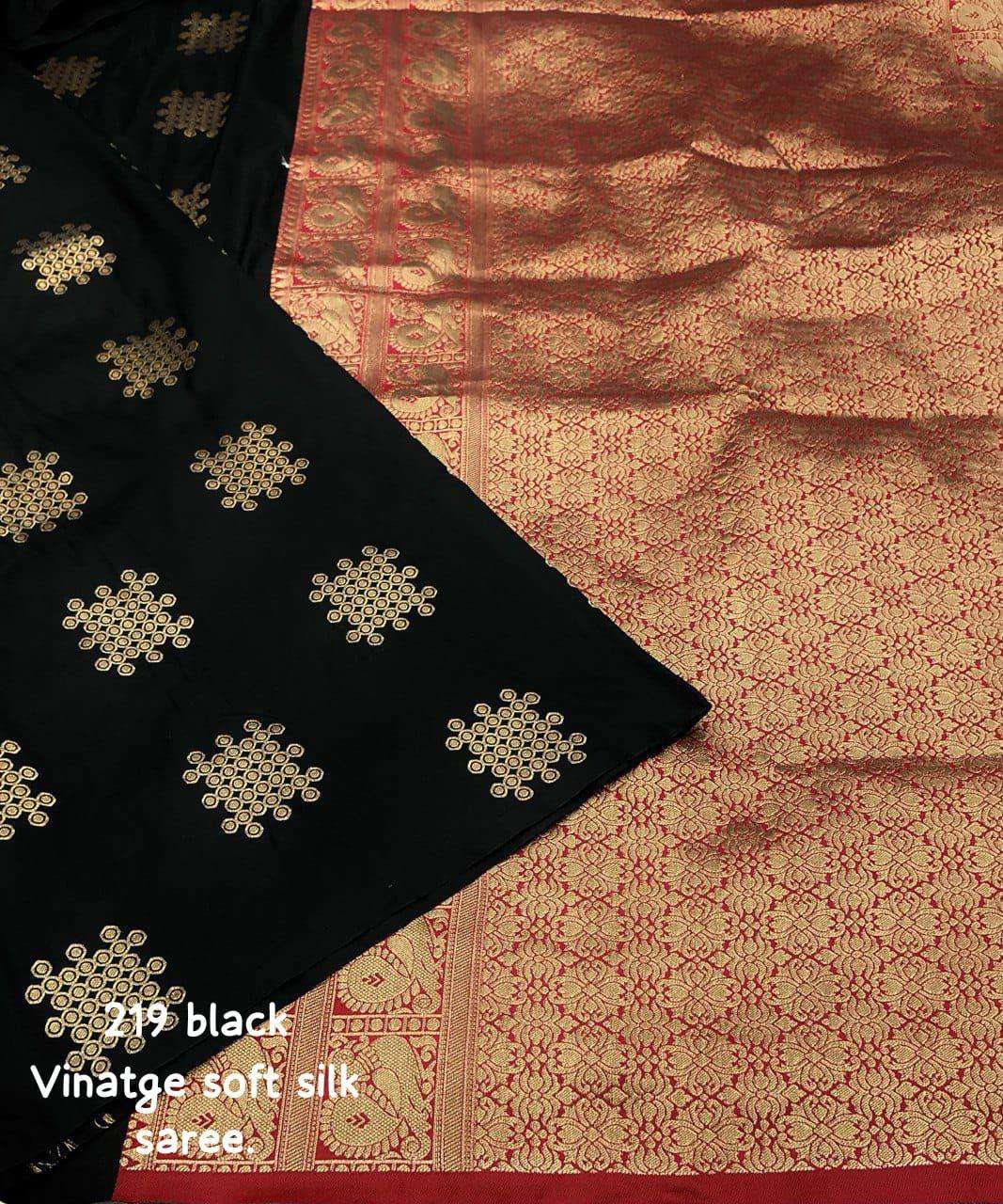 pr kc 219 zari woven vintage soft silk trendy saree collection