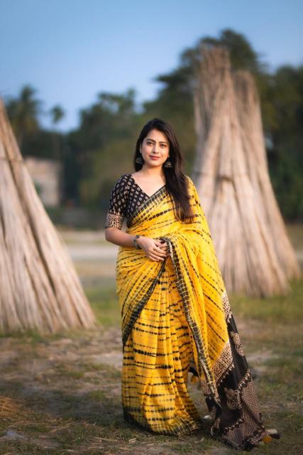 pr kc 267 magic shibori chanderi cotton shop trendy sarees online at affordable prices 