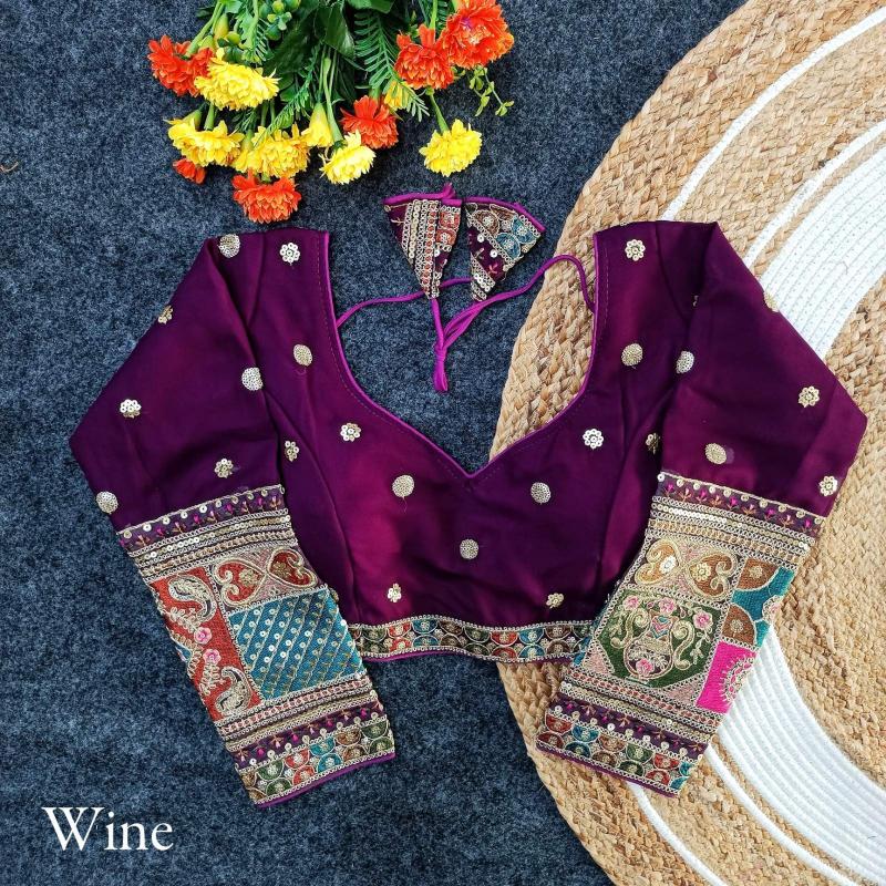 pr pari ls amazing work fox georgette full stitch blouse exports 