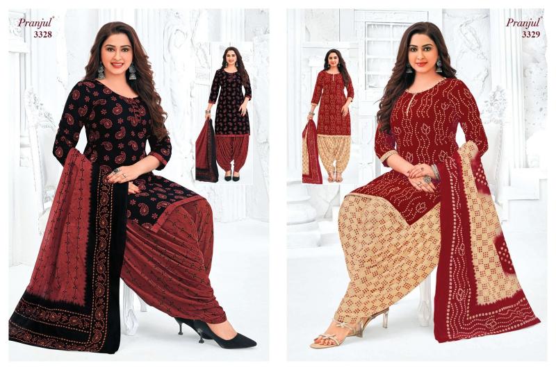 priyanshi vol 33 by pranjul readymade cotton big size patiyala suit for ladies 
