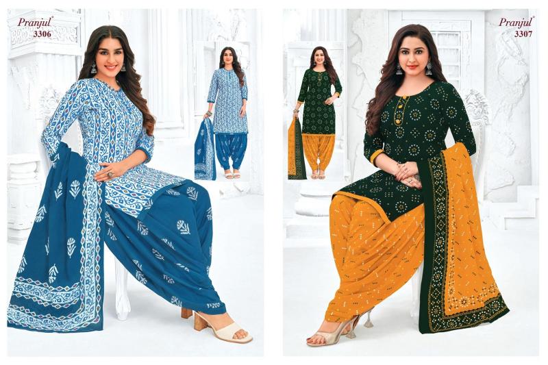 priyanshi vol 33 by pranjul readymade cotton big size patiyala suit for ladies 