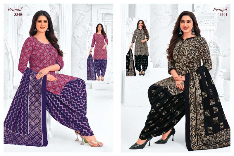 priyanshi vol 33 by pranjul readymade cotton big size patiyala suit for ladies 