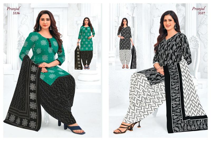 priyanshi vol 33 by pranjul readymade cotton big size patiyala suit for ladies 