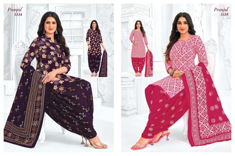 priyanshi vol 33 by pranjul readymade cotton big size patiyala suit for ladies 
