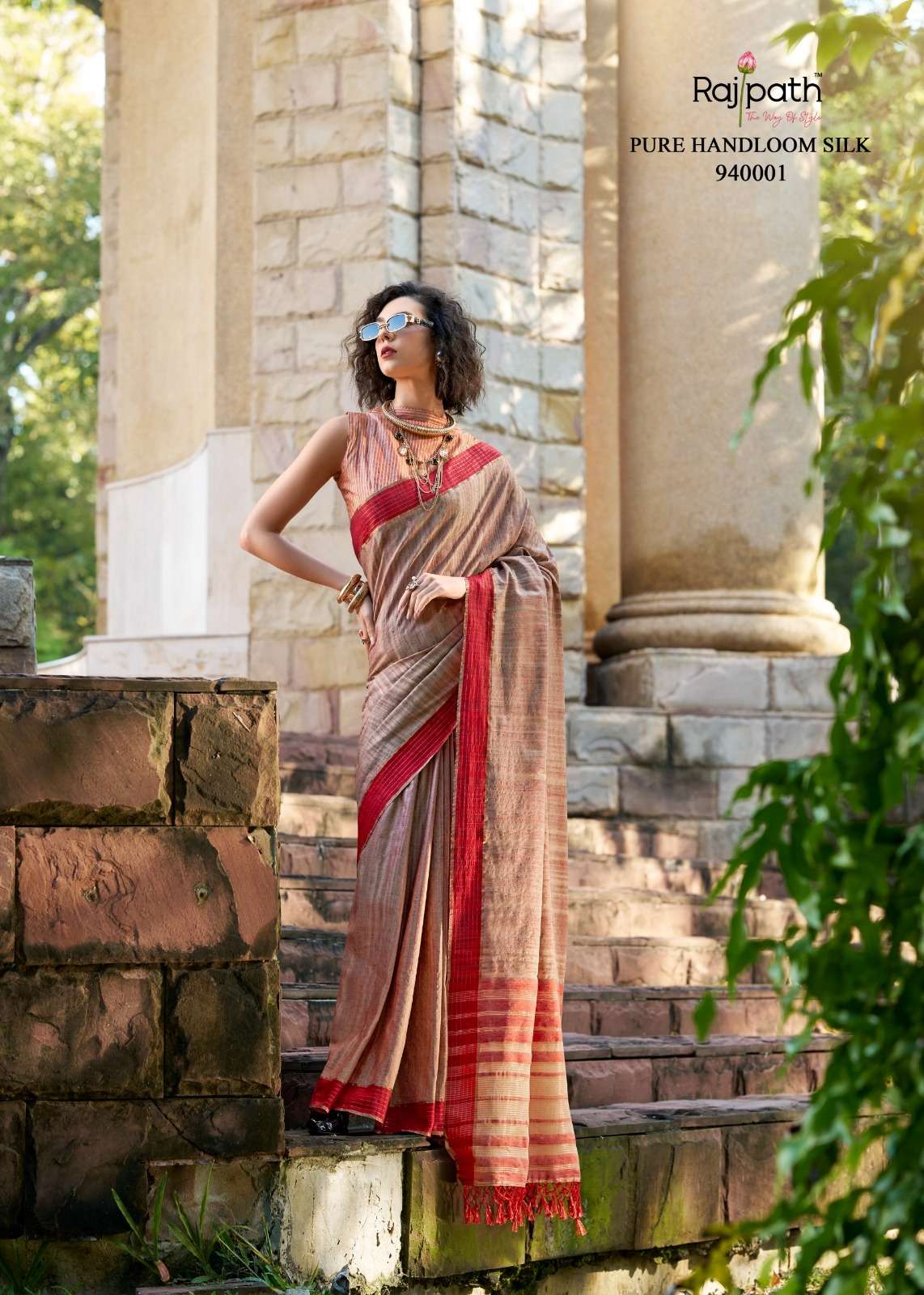 redball by rajpath shop trendy handloom katan sarees online at affordable prices 