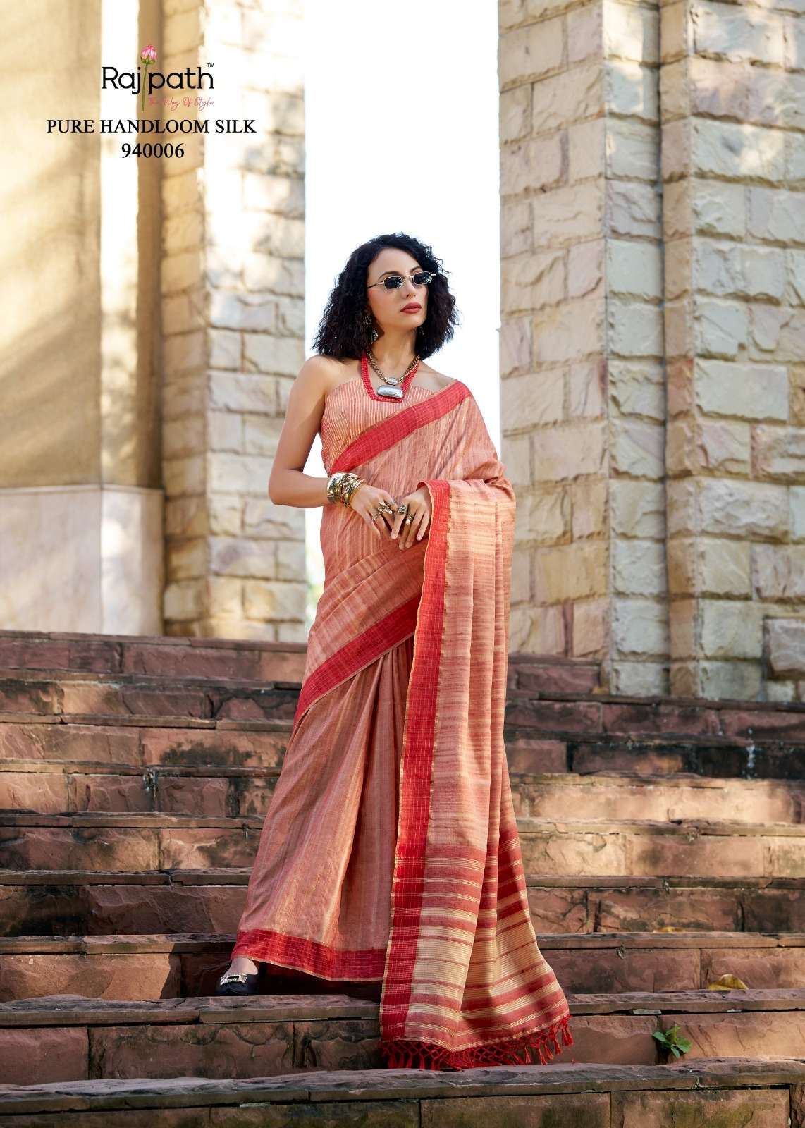redball by rajpath shop trendy handloom katan sarees online at affordable prices 