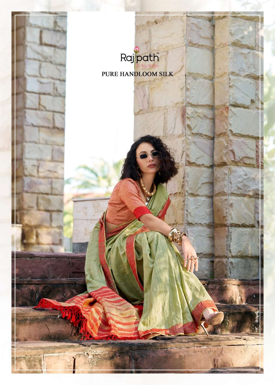 redball by rajpath shop trendy handloom katan sarees online at affordable prices 