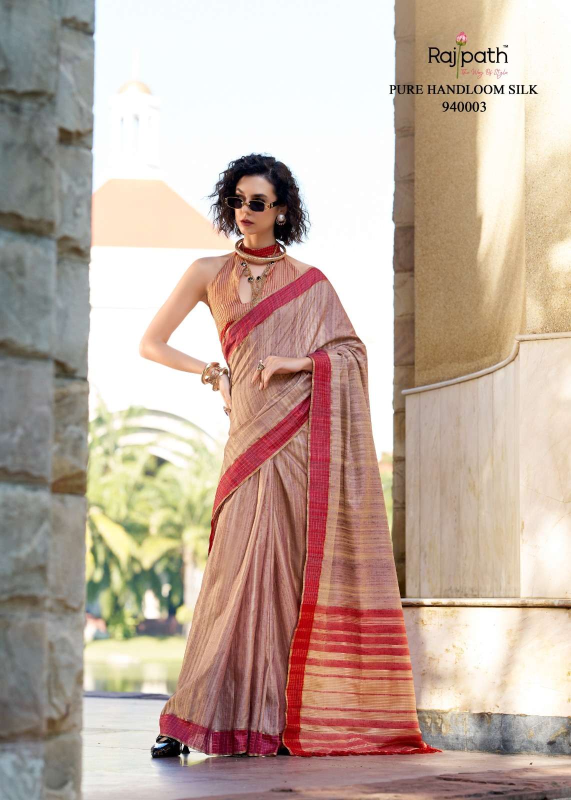redball by rajpath shop trendy handloom katan sarees online at affordable prices 