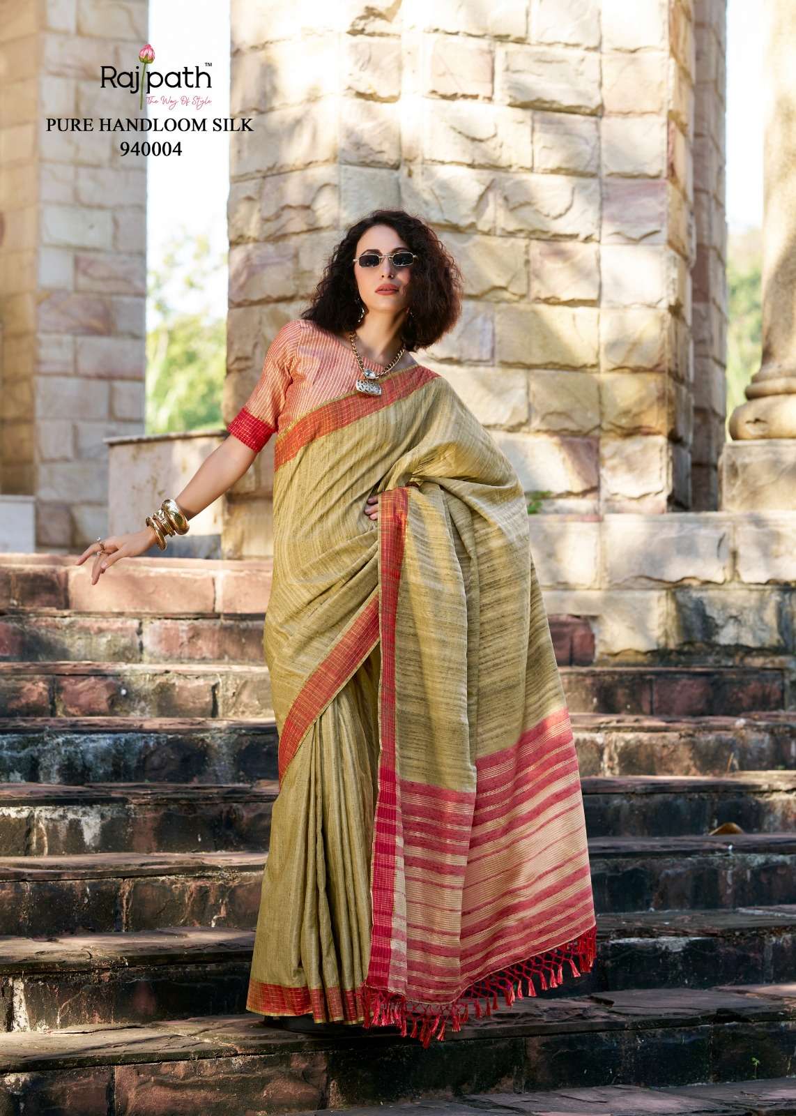 redball by rajpath shop trendy handloom katan sarees online at affordable prices 