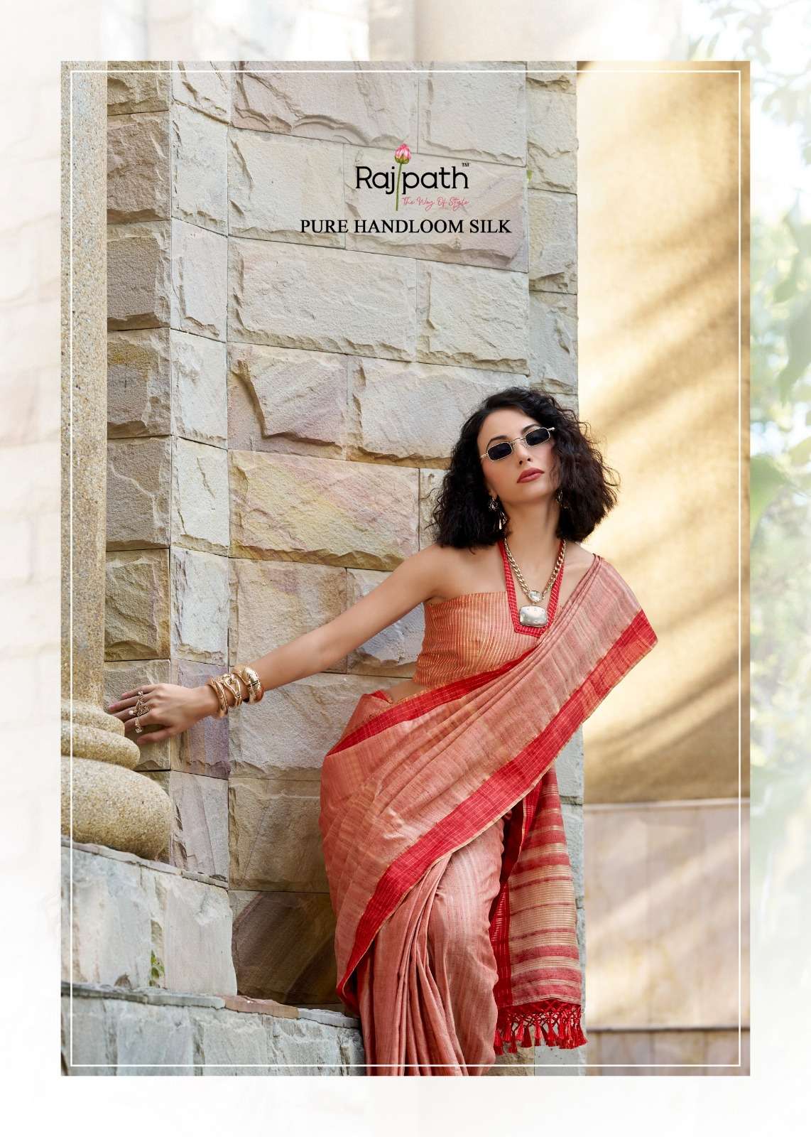 redball by rajpath shop trendy handloom katan sarees online at affordable prices 