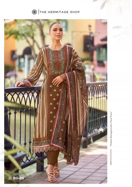 the hermitage bagh vol 1 jam satin classy look fancy salwar kameez