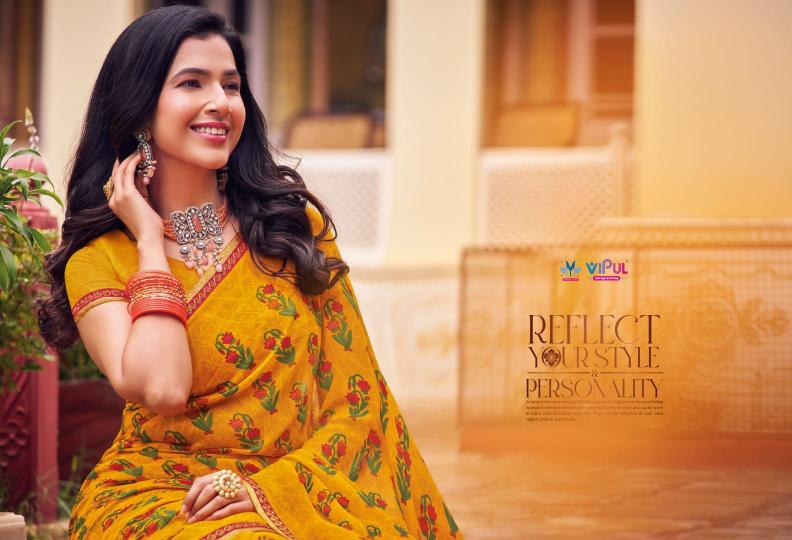 tulsi vol 9 by vipul 85608-85619 series georgette shop trendy sarees online 