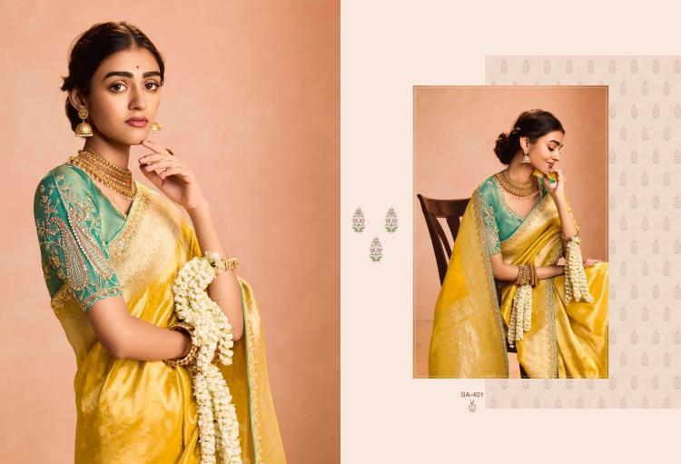 utsav by kimora sindhuri zari tissue silk weaving work traditional wear saree for ladies 