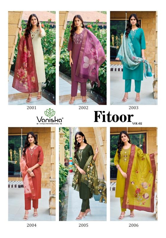 vaniska colourpix fitoor vol 2 roman simar fully stitch big size modern salwar suit 