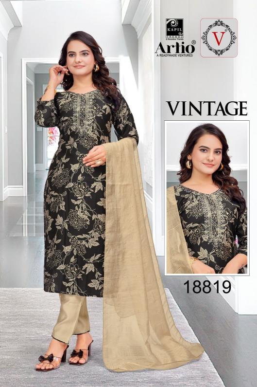 veda kapil trendz vintage casual fully stitch vertigan print indian combo suits 