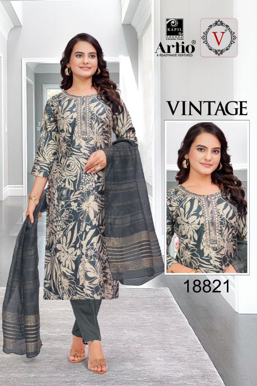 veda kapil trendz vintage casual fully stitch vertigan print indian combo suits 