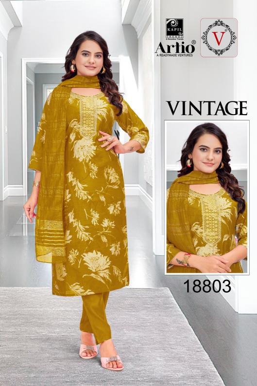 veda kapil trendz vintage casual fully stitch vertigan print indian combo suits 