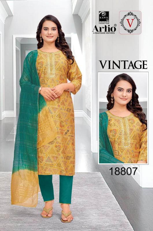 veda kapil trendz vintage casual fully stitch vertigan print indian combo suits 