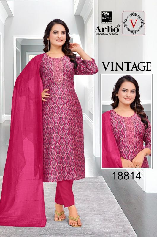 veda kapil trendz vintage casual fully stitch vertigan print indian combo suits 