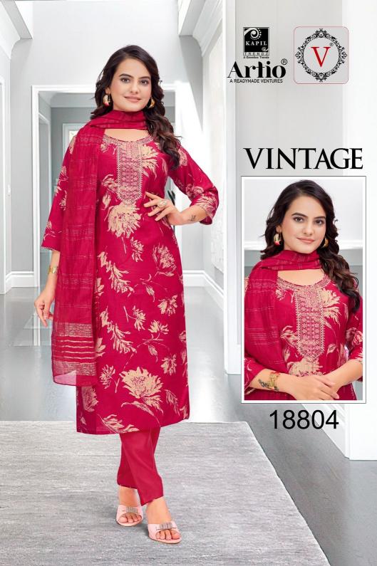veda kapil trendz vintage casual fully stitch vertigan print indian combo suits 