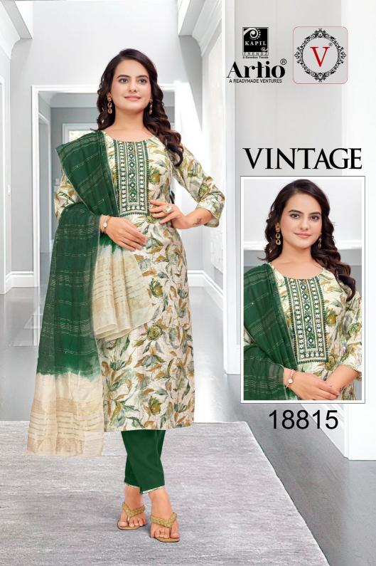 veda kapil trendz vintage casual fully stitch vertigan print indian combo suits 