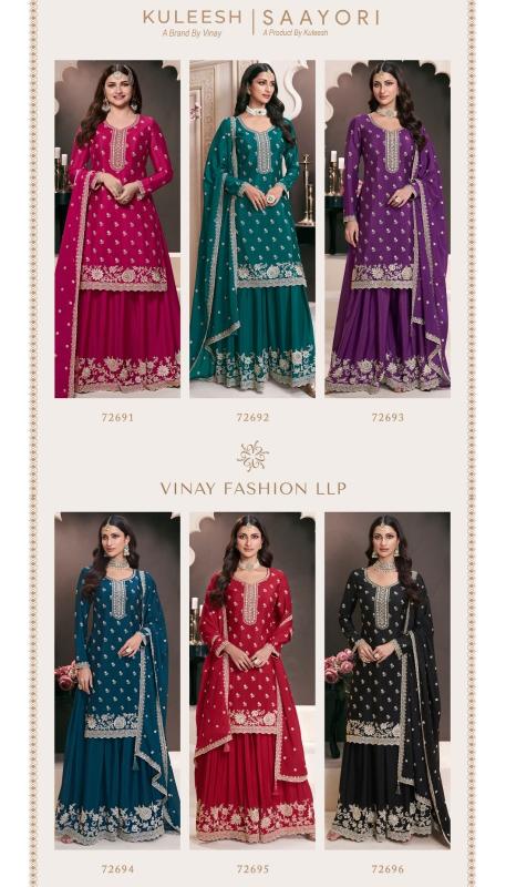 vinay kuleesh saayori thread work designer unstitch suit for womens 