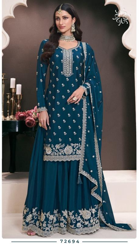 vinay kuleesh saayori thread work designer unstitch suit for womens 