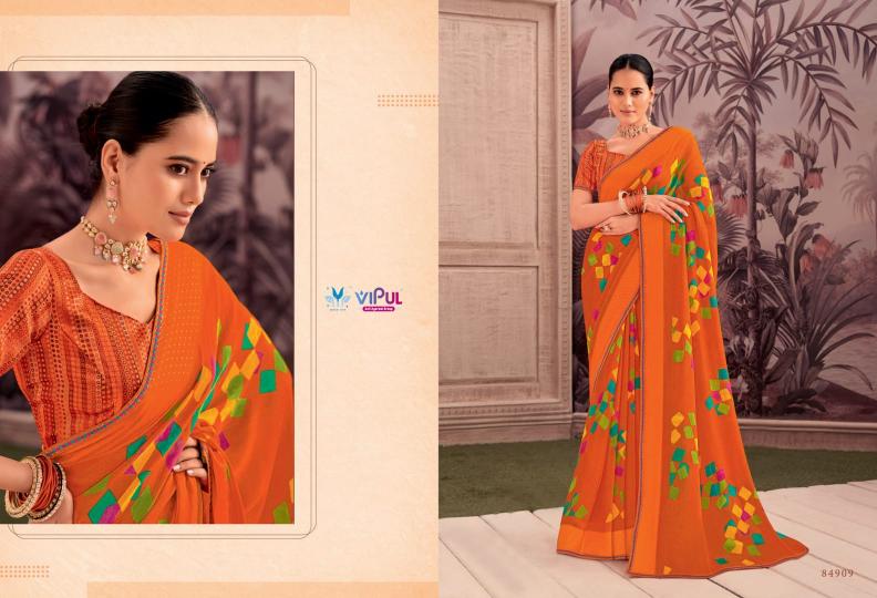 vipul shivani vol 1 georgette shop glamorous styles saree with blouse 