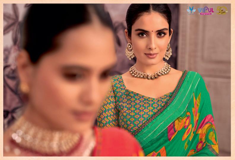 vipul shivani vol 1 georgette shop glamorous styles saree with blouse 