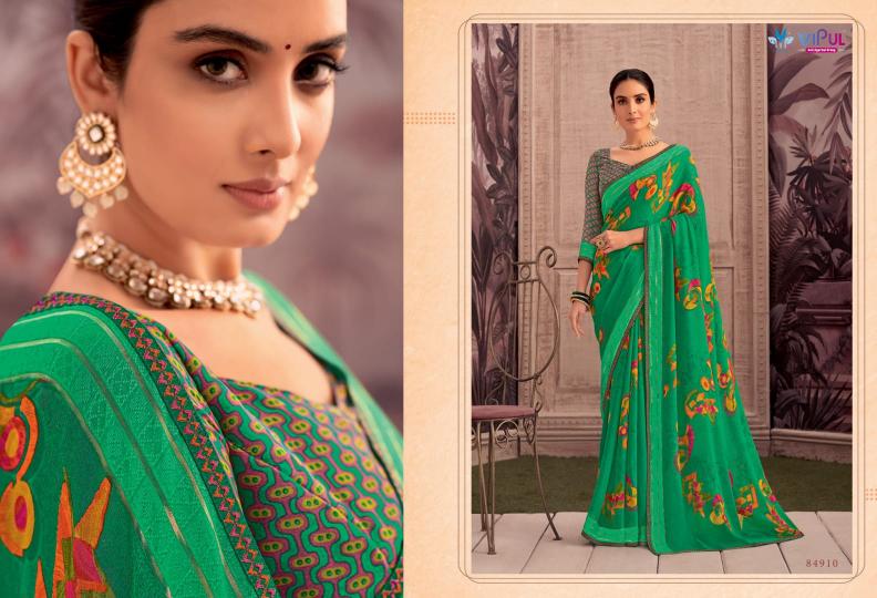 vipul shivani vol 1 georgette shop glamorous styles saree with blouse 