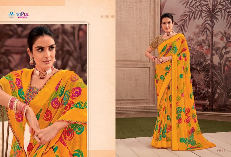 vipul shivani vol 1 georgette shop glamorous styles saree with blouse 