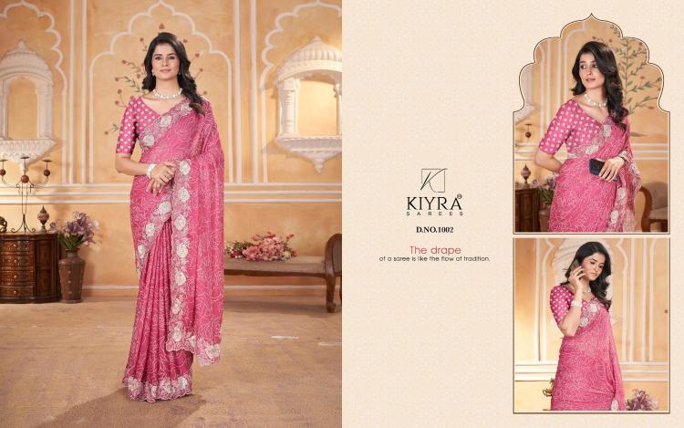 white rose by kiyra dull moss shop trendy sarees online at affordable prices 
