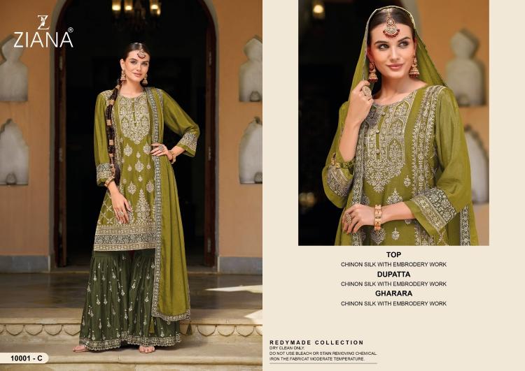 ziana 10001 designs colors readymade modern pakistani 3pcs dress 