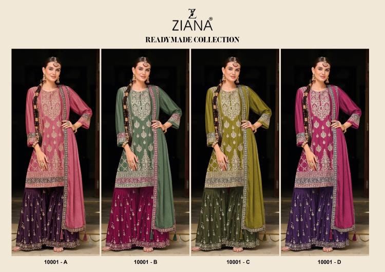 ziana 10001 designs colors readymade modern pakistani 3pcs dress 
