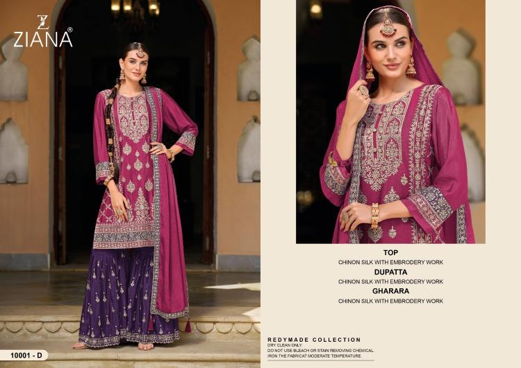 ziana 10001 designs colors readymade modern pakistani 3pcs dress 