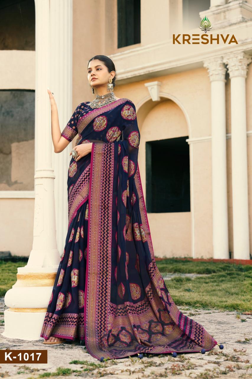 akshara by kreshva georgette shop trendy sarees online 