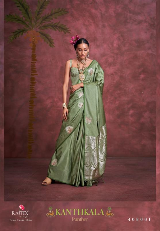 kanthkala panther by rajtex satin handloom shop trendy sarees online at affordable prices
