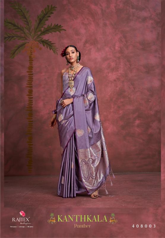 kanthkala panther by rajtex satin handloom shop trendy sarees online at affordable prices