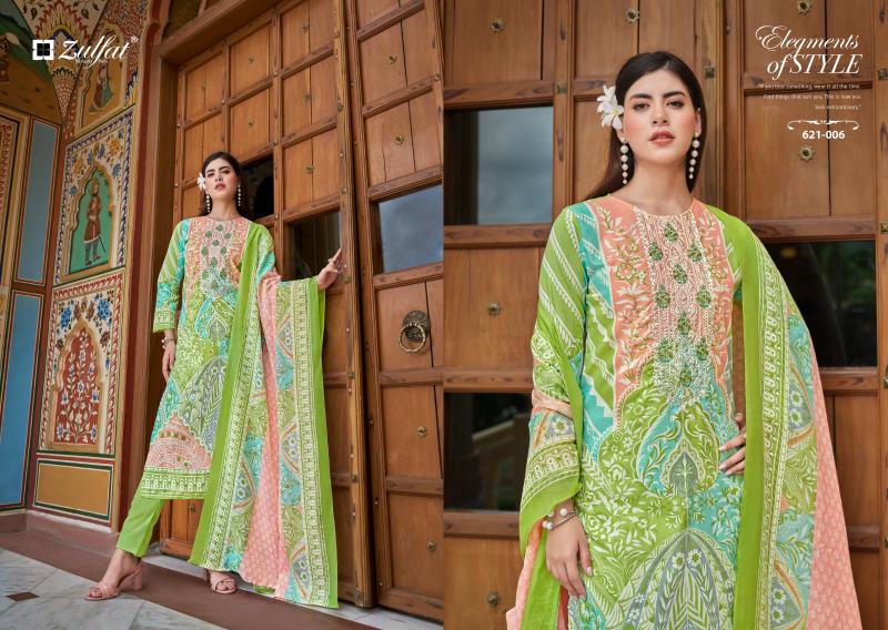 noor by zulfat cotton readymade classic big size 3pcs dress