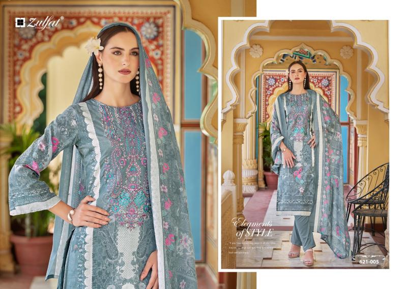 noor by zulfat cotton readymade classic big size 3pcs dress