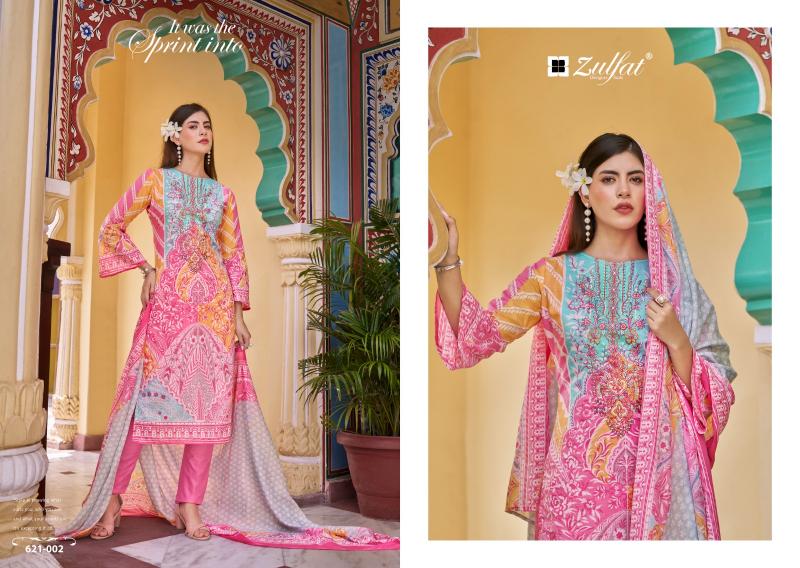 noor by zulfat cotton readymade classic big size 3pcs dress